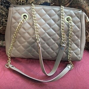 Authentic Anna Paola Quilted Chain Strap Handbag